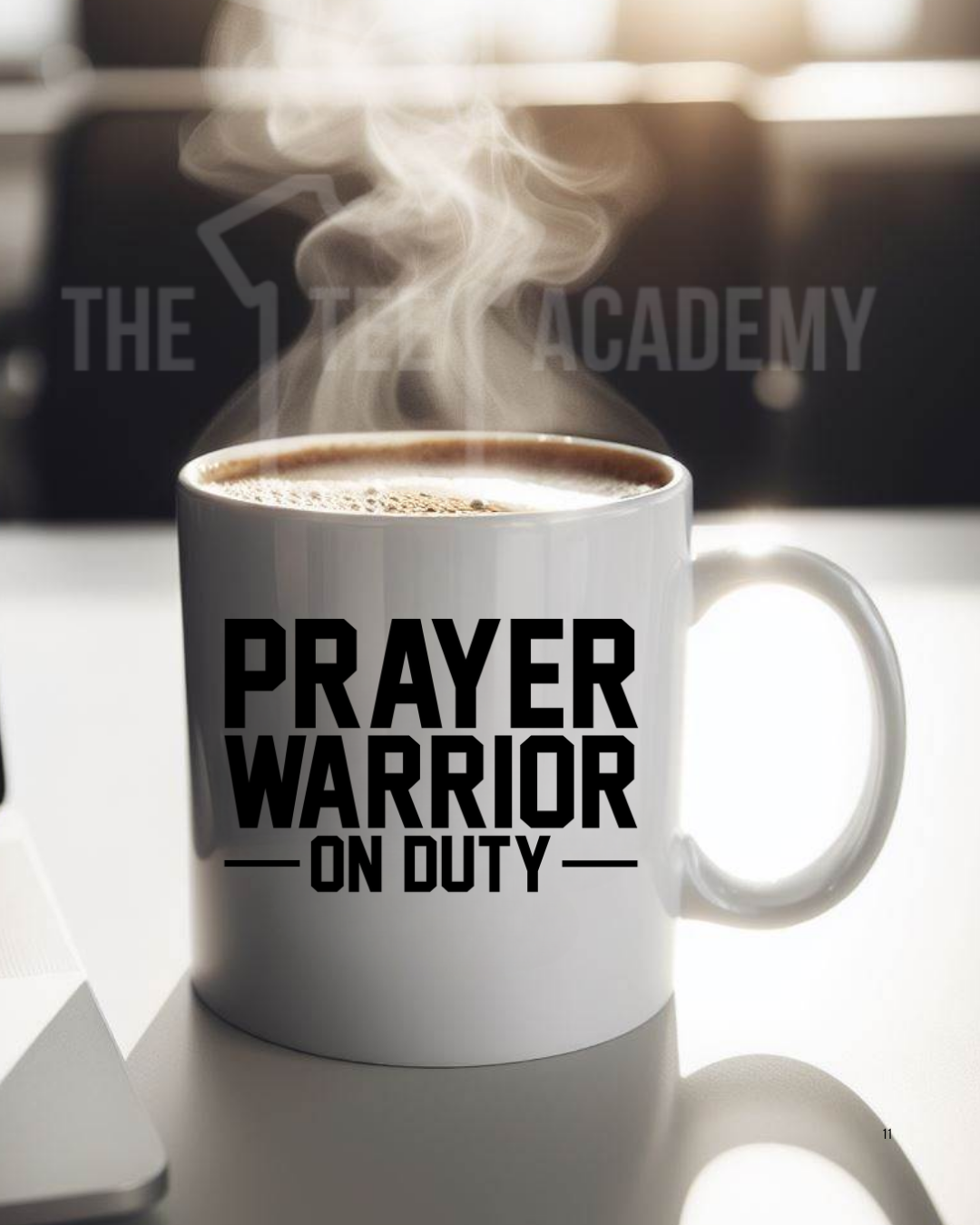 UV DTF Cup Decal - Prayer Warrior On Duty