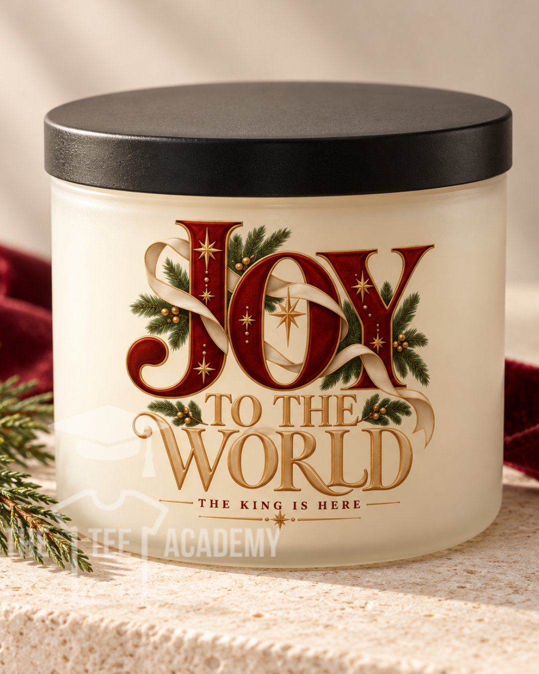 UV DTF Cup Decal- Joy To The World