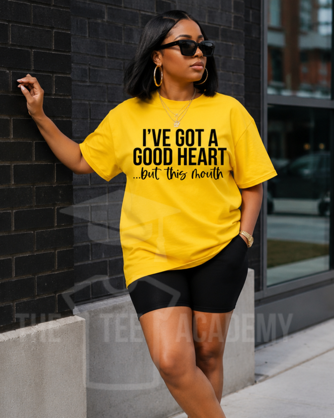 God Heart But This Mouth-Screen Print Transfer