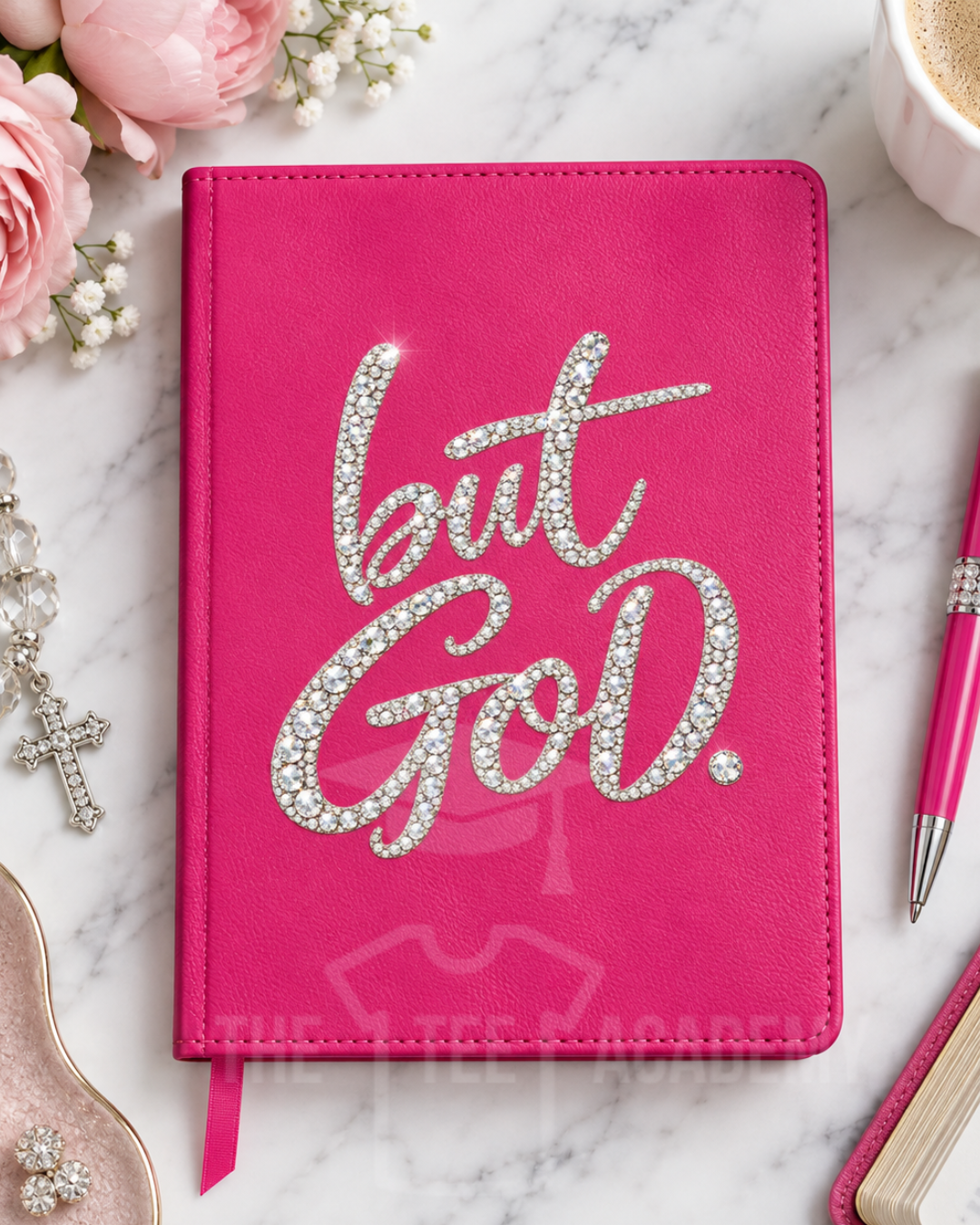 UV DTF Planner/Tumbler Decal- (Sparkly) But God