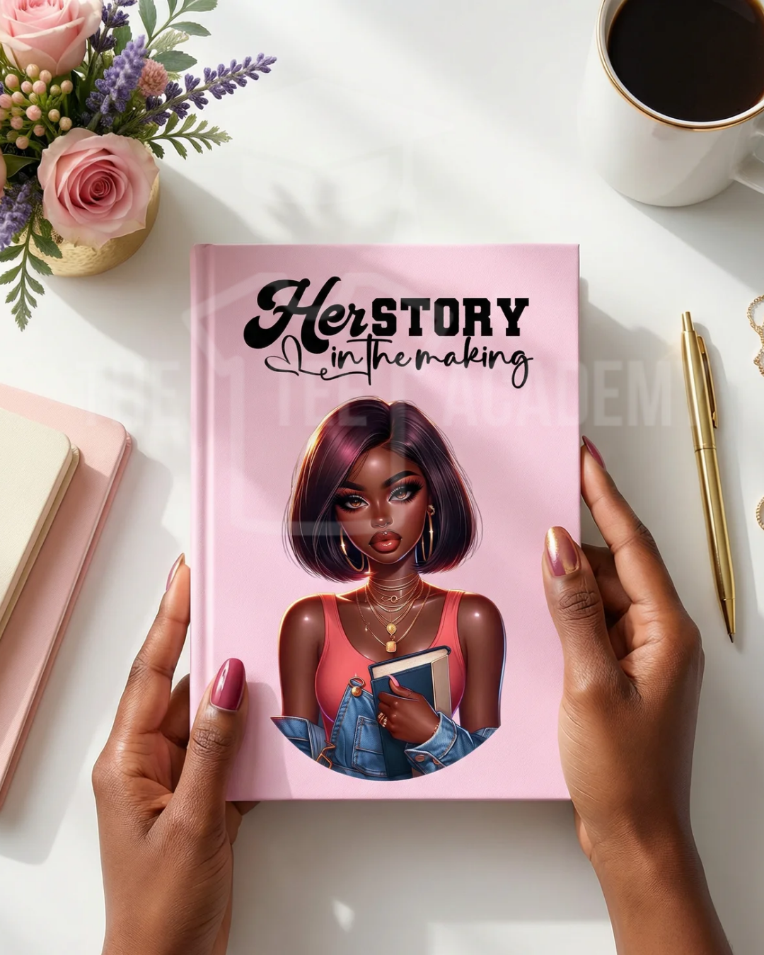 UV DTF Planner/Tumbler Cover Decal- Herstory In The Making