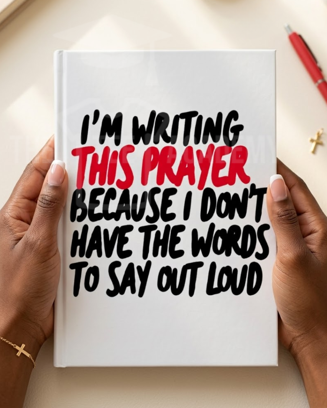 UV DTF Planner/Tumbler Decal- I'm Writing This Prayer