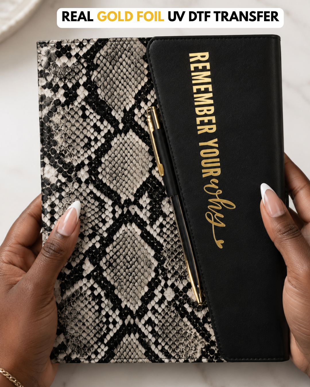 (Gold Foil) Remember Your Why UV DTF Sticker Decal