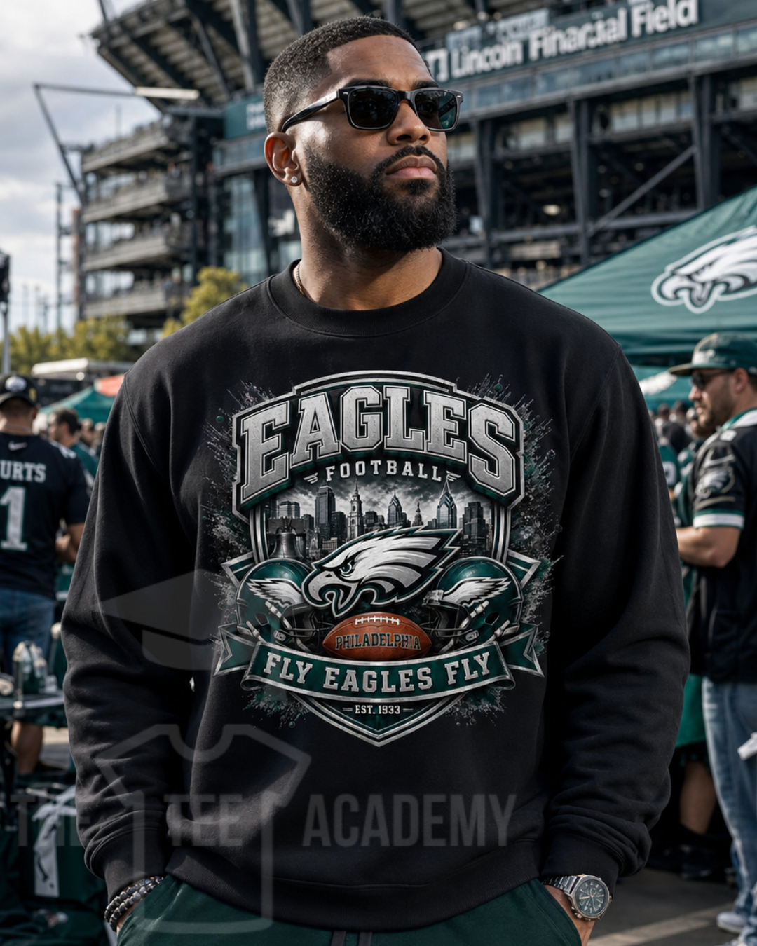 Eagles Football- Matte Clear Film Screen Print Transfer