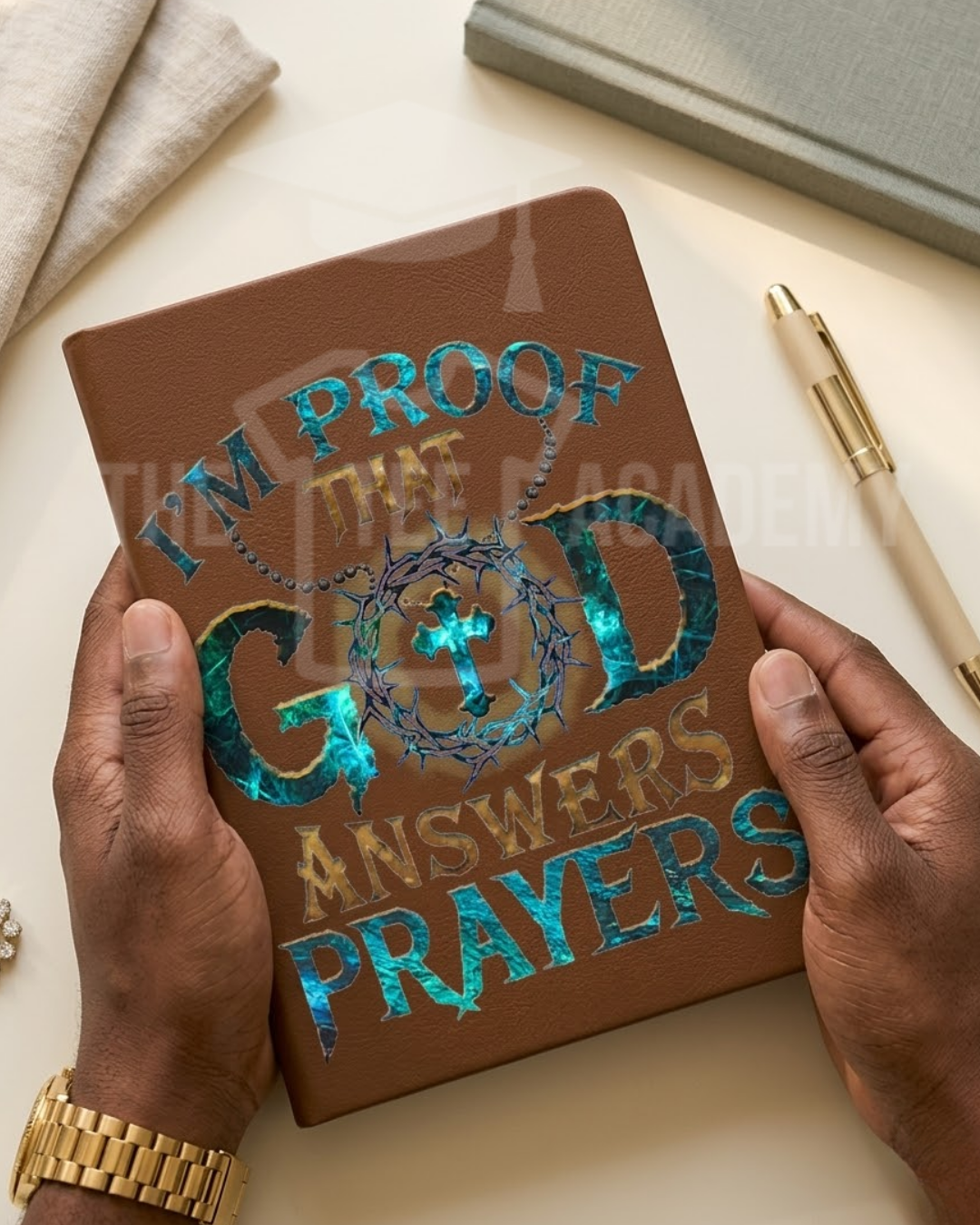 UV DTF Planner/Tumbler Cover Decal- I'm Proof That God Answers Prayers