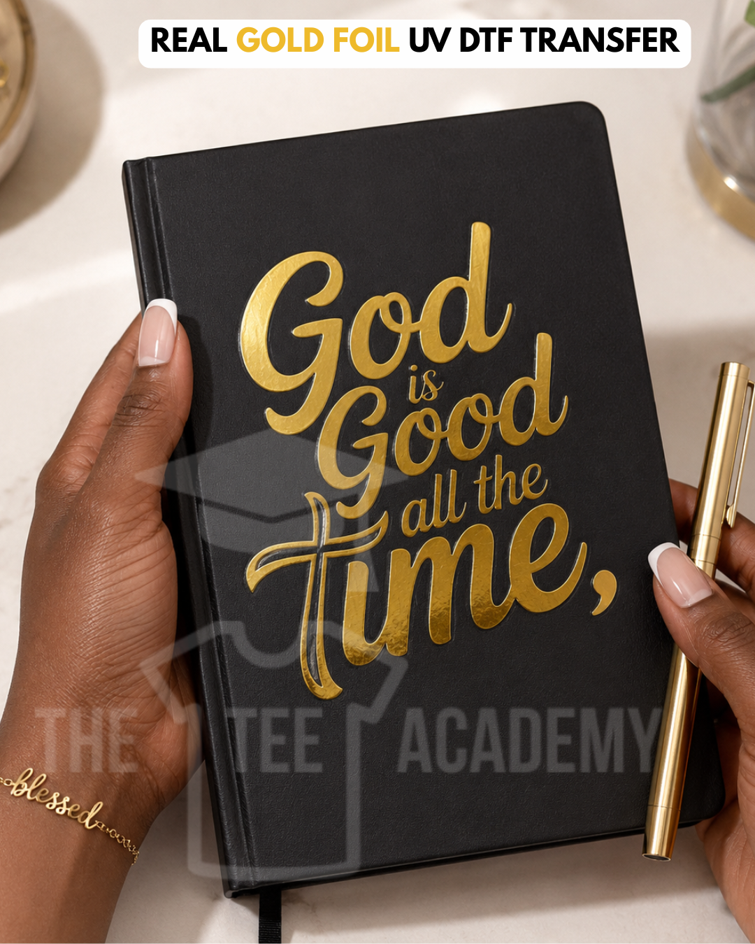(Gold Foil) UV DTF Planner/Tumbler Decal- G.I.G.A.T.T