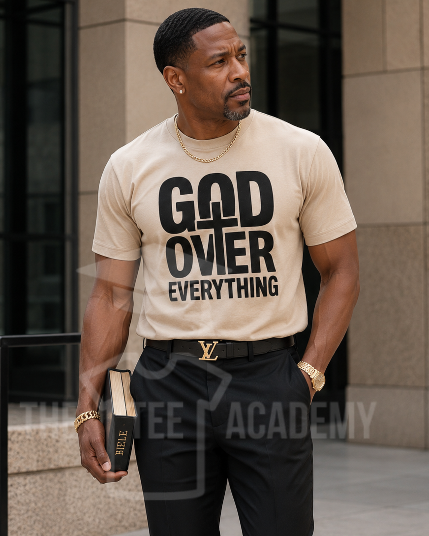 God Over Everything-Screen Print Transfer