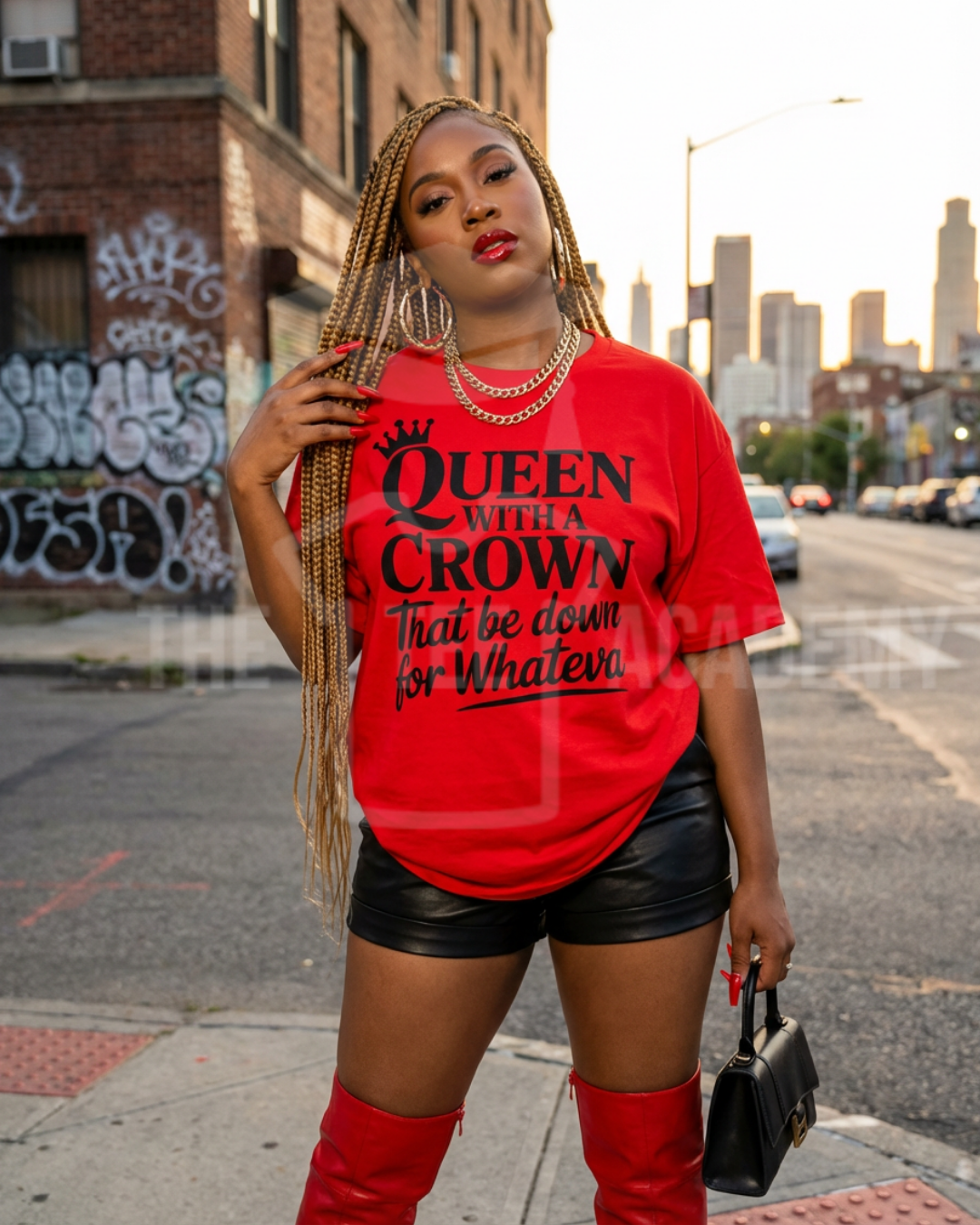 Queen With A Crown- Screen Print Transfer