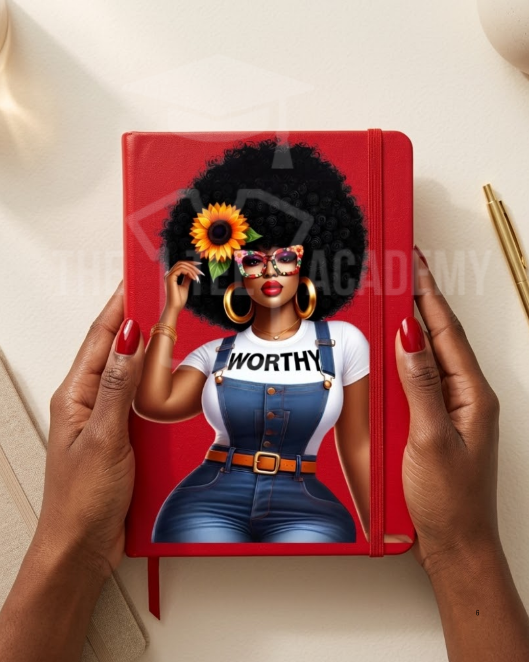 UV DTF Planner/Tumbler Cover Decal- Worthy Babe