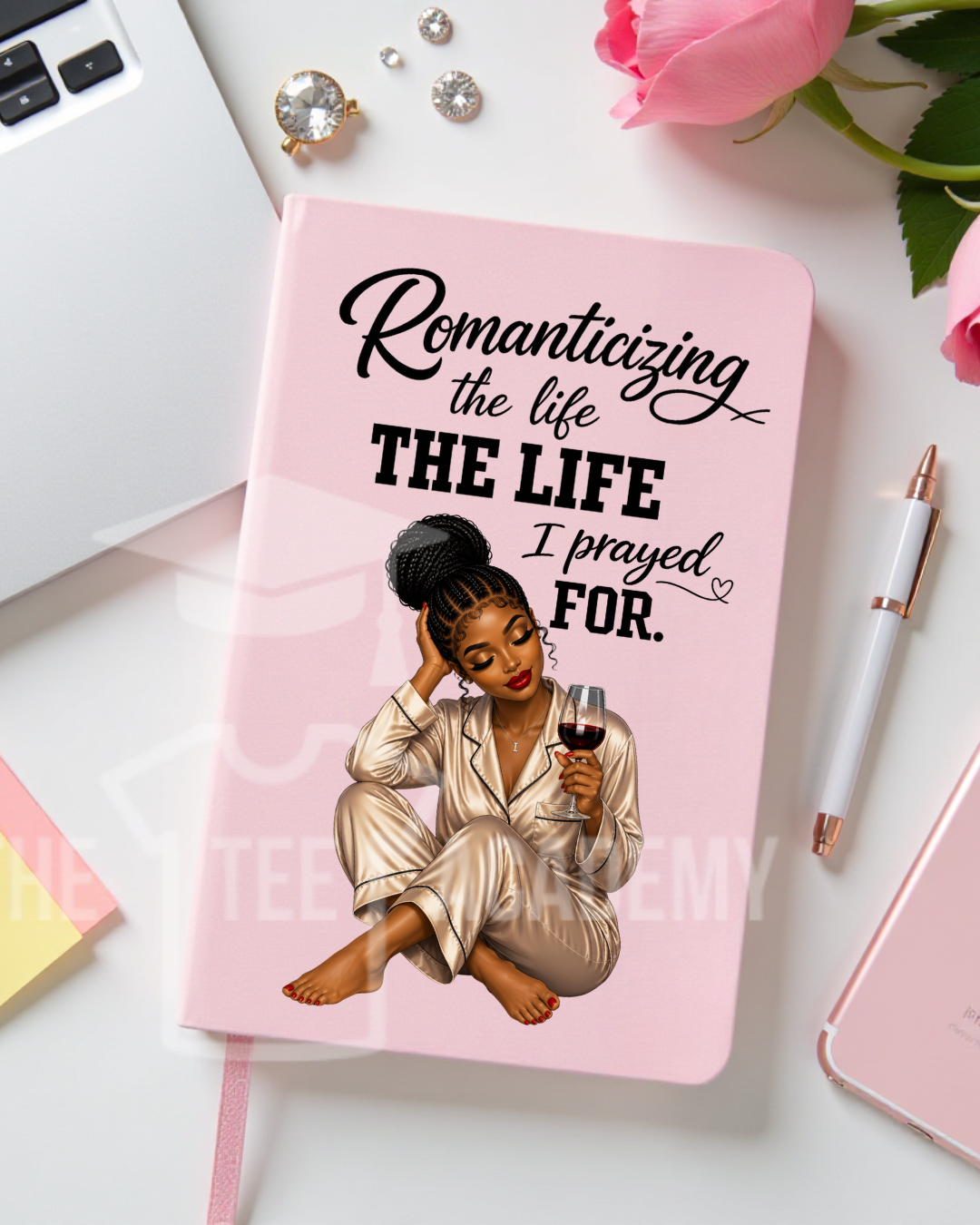 UV DTF Planner/Tumbler Decal- Romanticizing The Life