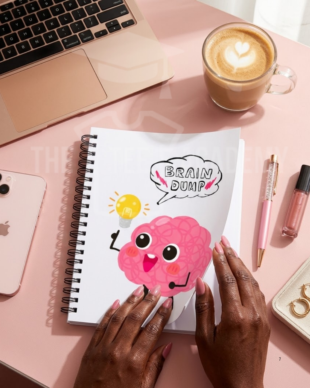 UV DTF Planner/Tumbler Cover Decal- Brain Dump