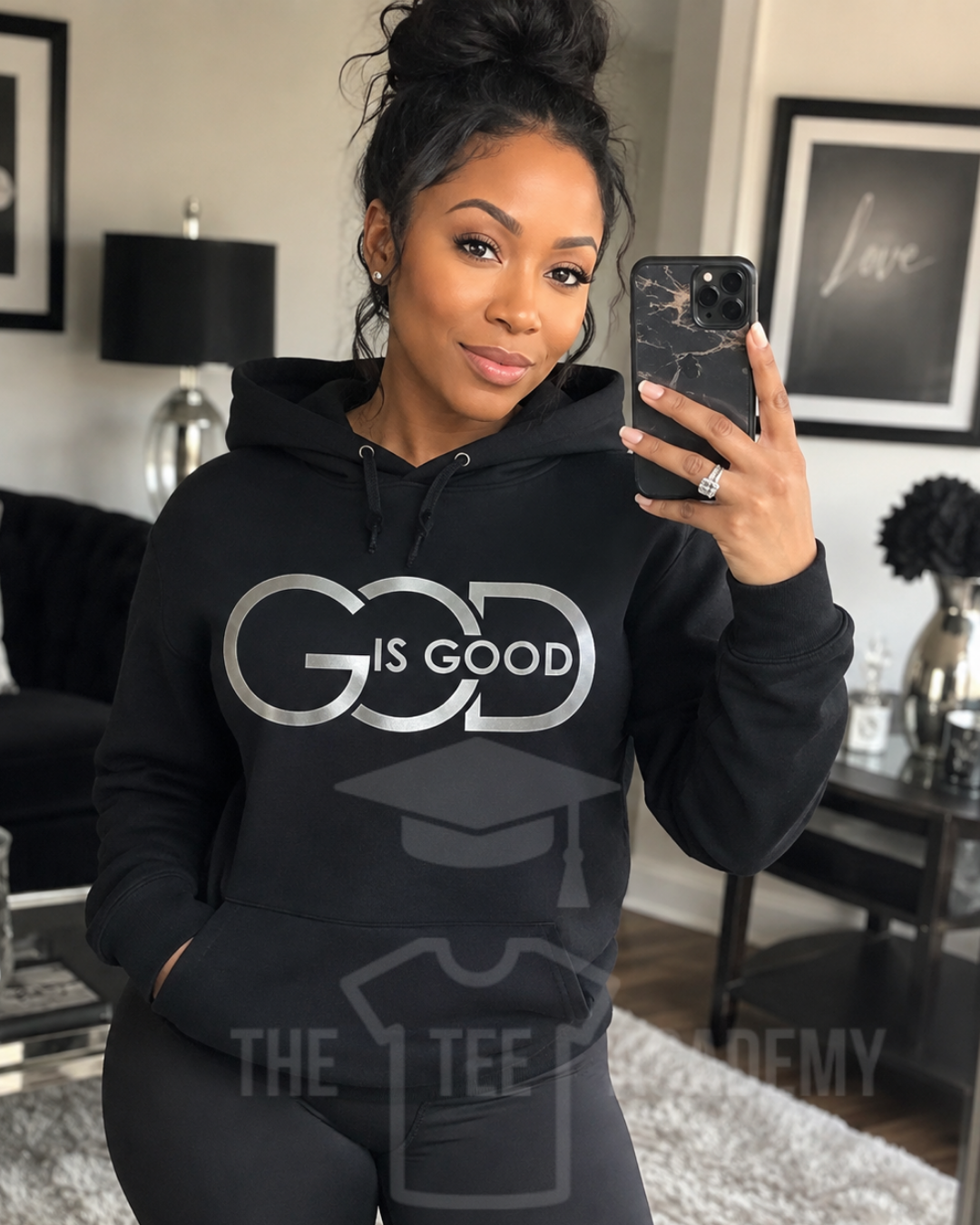 (Silver) God Is Good- Screen Print Transfer