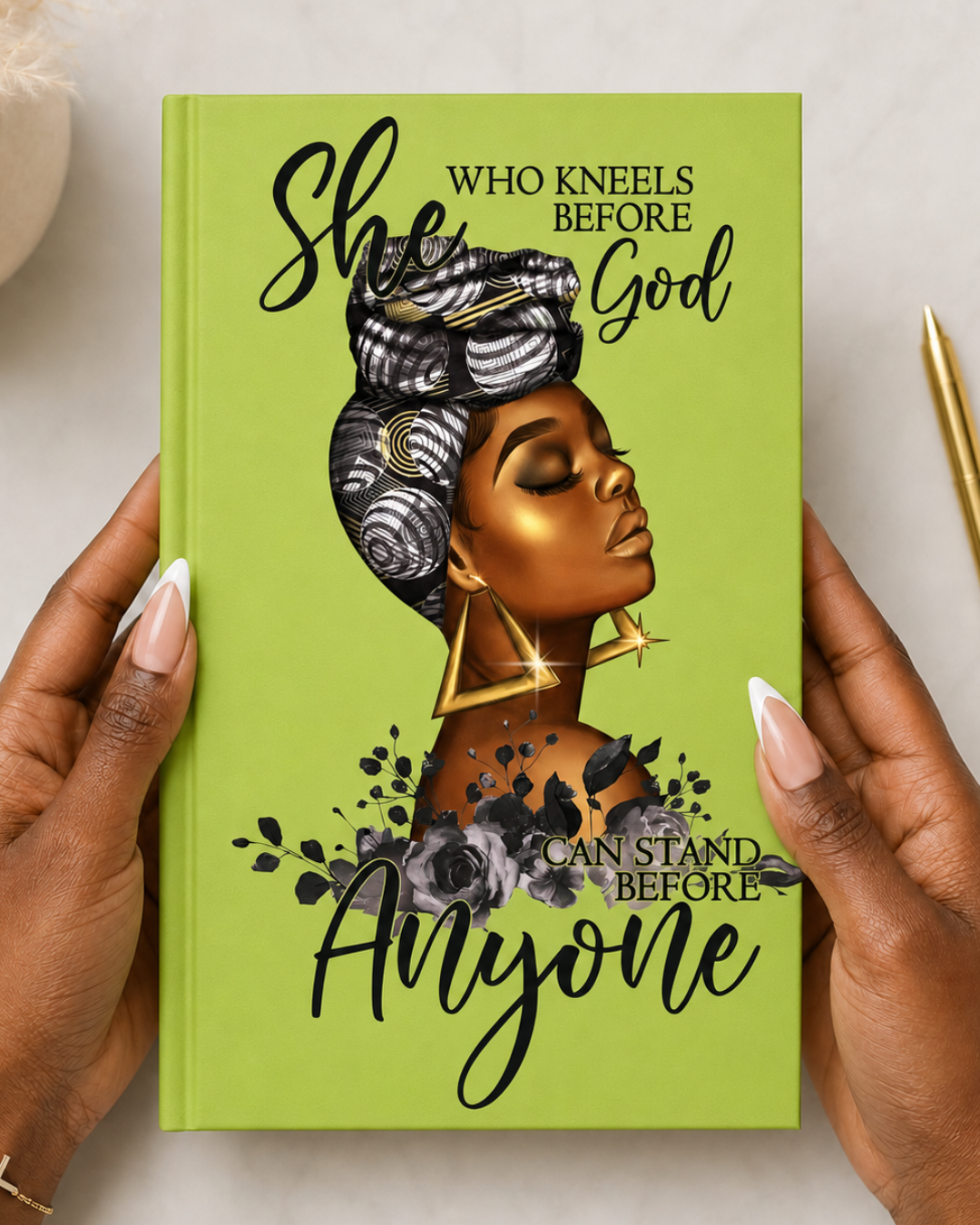 (Gold Foil) UV DTF Planner/Tumbler Decal- She Who Kneels