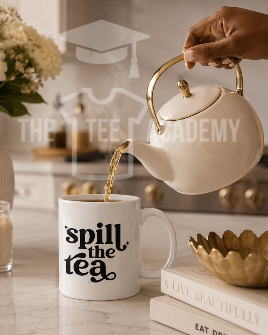 UV DTF Cup Decal- Spill The Tea