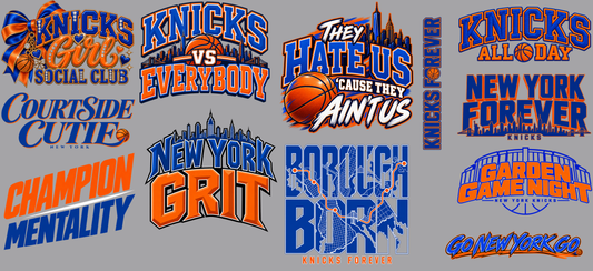 Knicks Premade 22x48 DTF Gangsheet