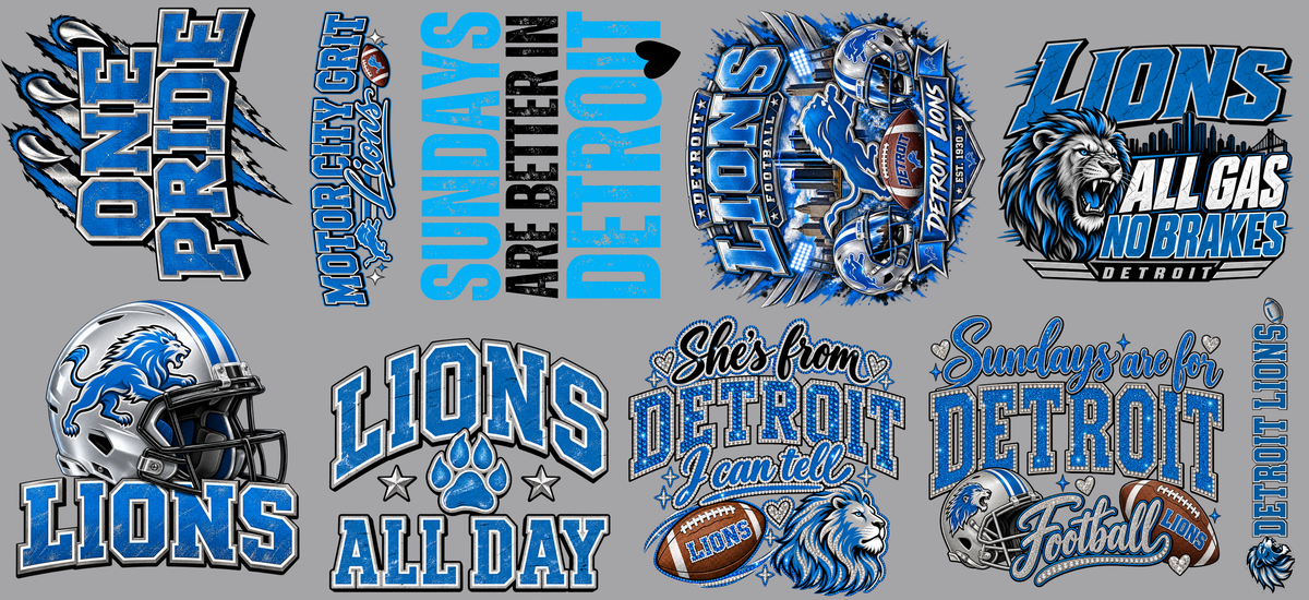 Lions Premade 22x48 Gangsheet
