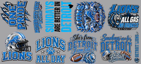 Lions Premade 22x48 Gangsheet