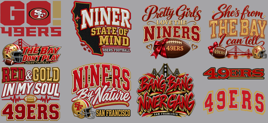 49ers Premade 22x48 Gangsheet