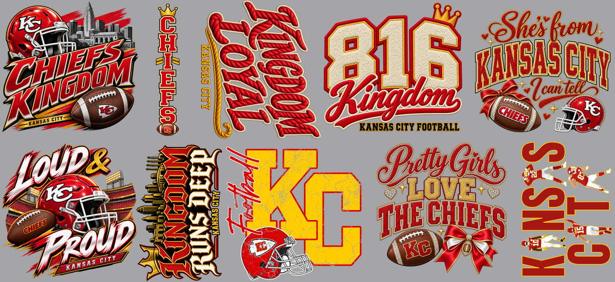 Chiefs Premade 22x48 Gangsheet
