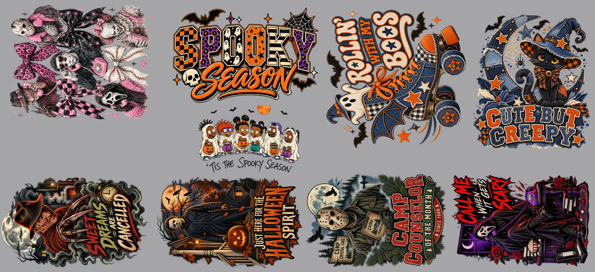 Halloween Premade 22x48 Gangsheet
