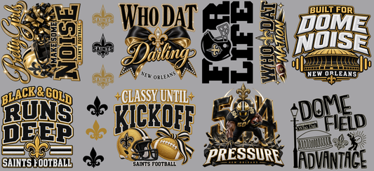 Saints 22x48 gang sheet layout - all designs