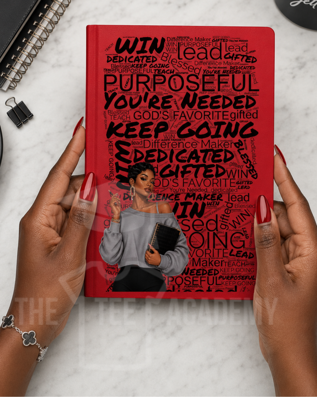 UV DTF Planner/Tumbler Decal- (Black) Boss Affirmations