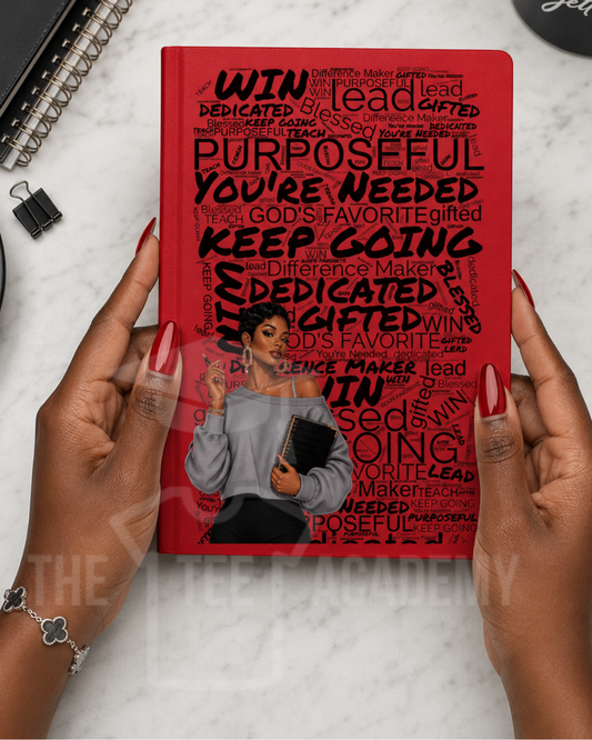 UV DTF Planner/Tumbler Decal- (Black) Boss Affirmations