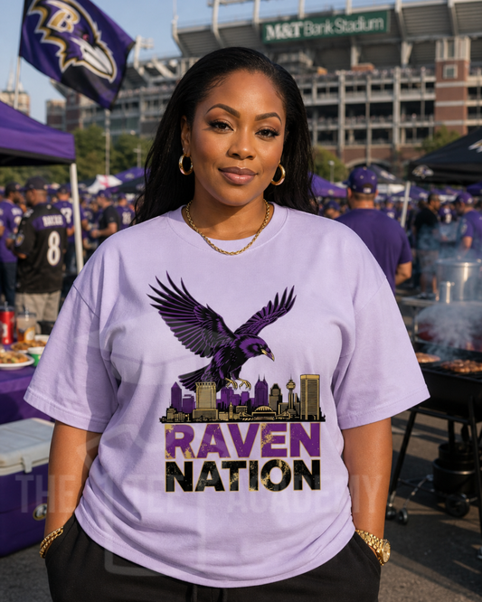 Raven Nation- Matte Clear Film Screen Print Transfer