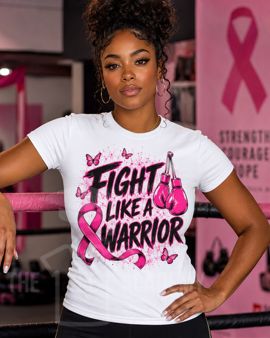 Fight Like A Warrior-Matte Clear Film Screen Print Transfer