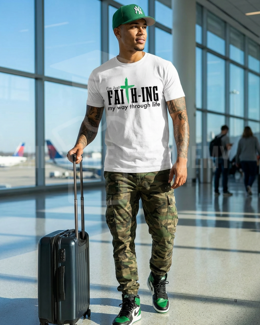 Faithing My Way Through Life- Matte Clear Film Screen Print Transfer