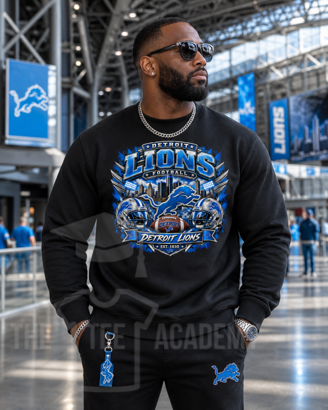Lions Football- Matte Clear Film Screen Print Transfer