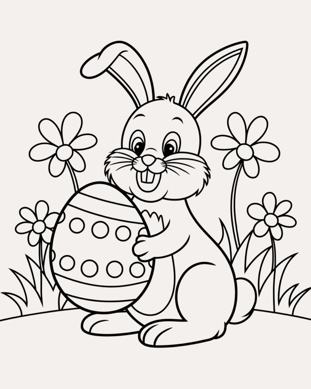 Easter Bunny- (Sketch Art) Screen Print Transfer