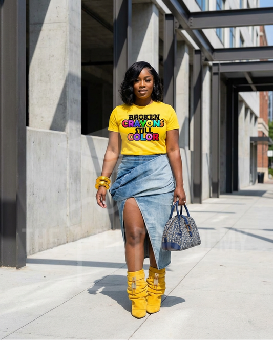 Broken Crayons Still Color- Matte Clear Film Screen Print Transfer