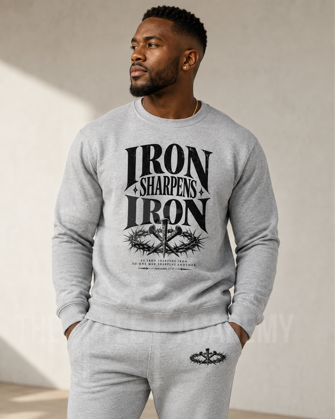 (Set) Iron Sharpens Iron- Screen Print Transfer