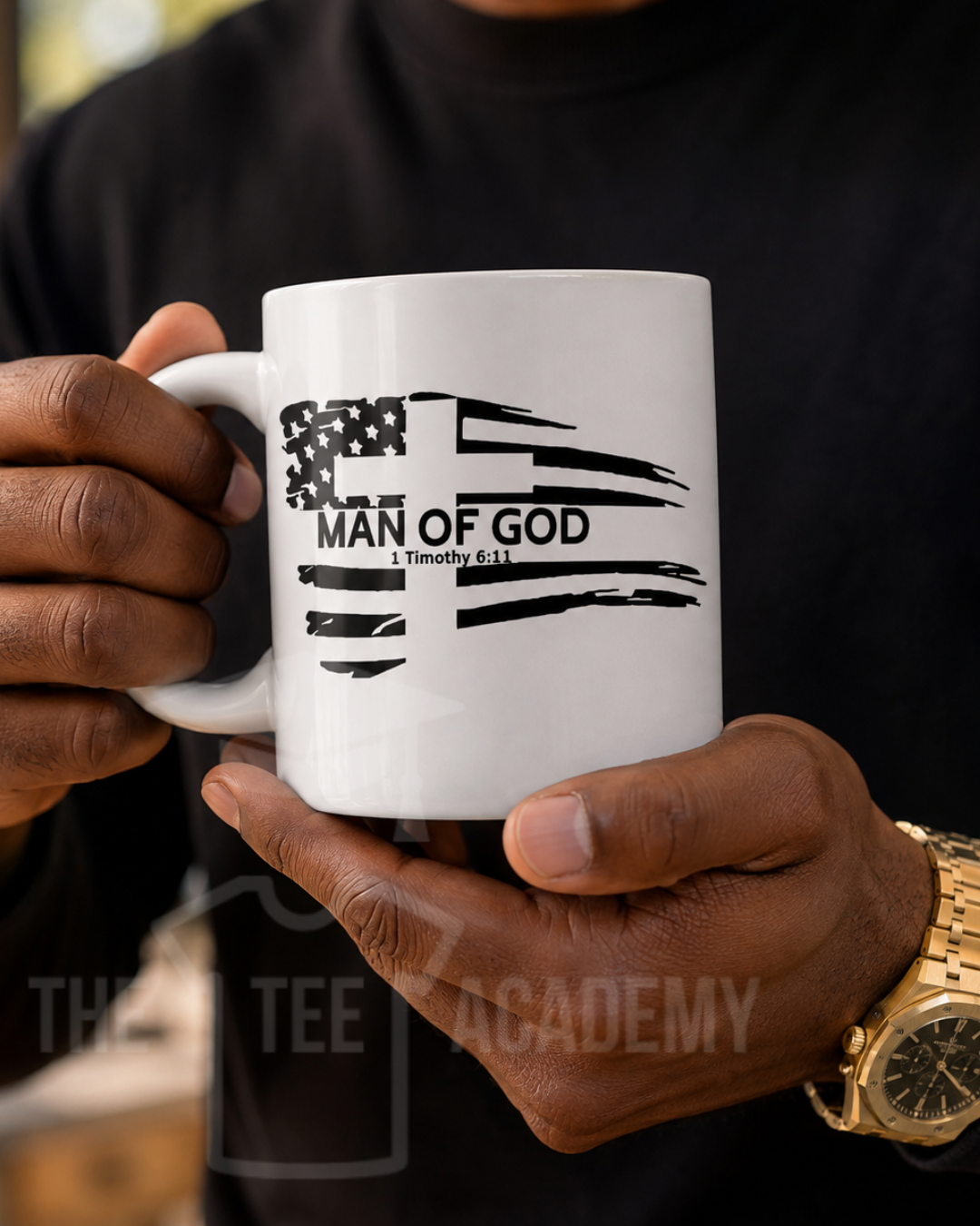 Man Of God- UV DTF Cup Decal