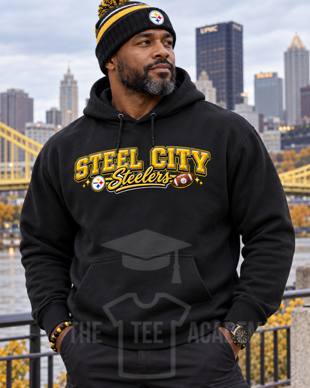 Steel City Steelers-Matte Clear Film Screen Print Transfer