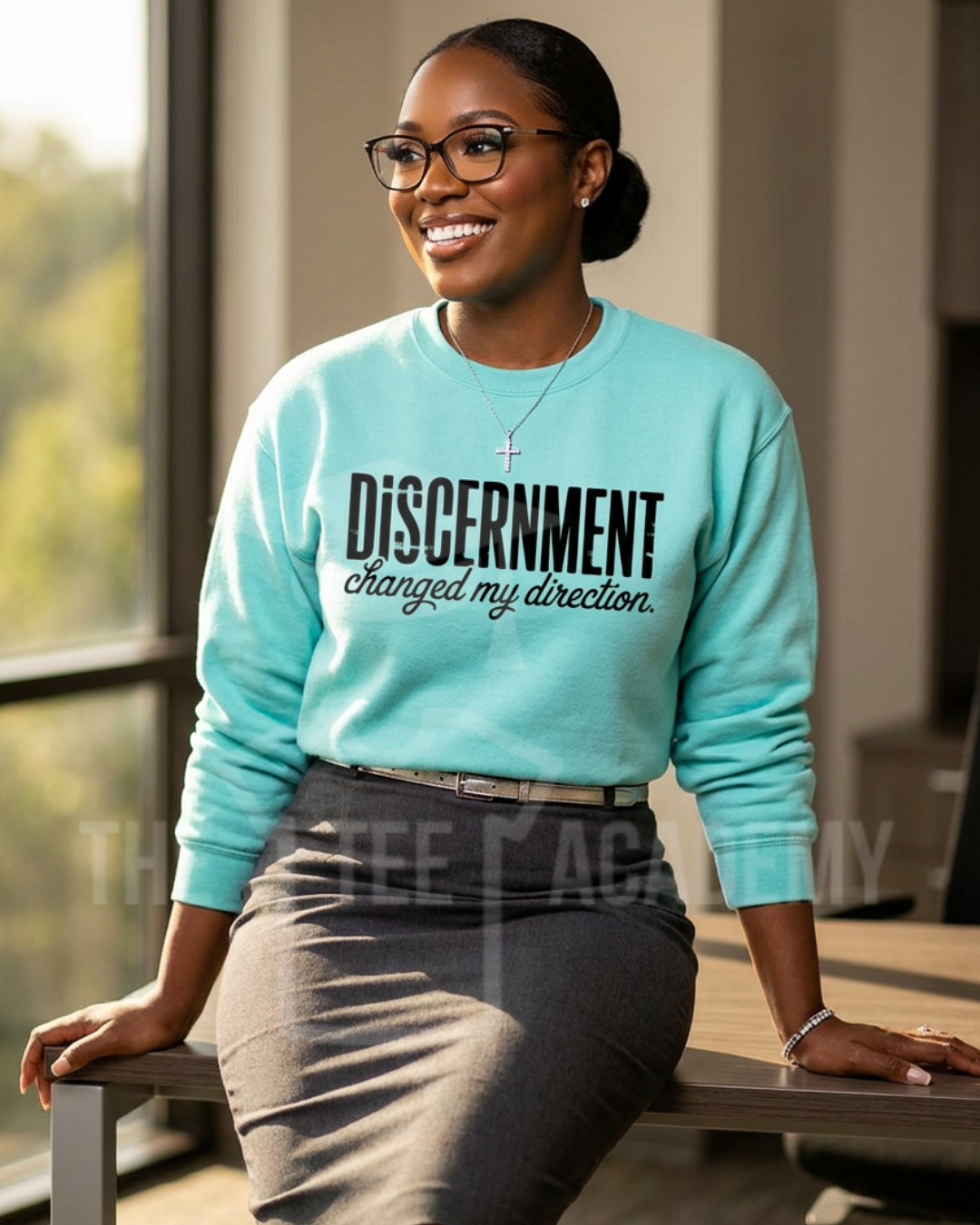 (Distressed) Discernment Changed My Direction- Screen Print Transfer