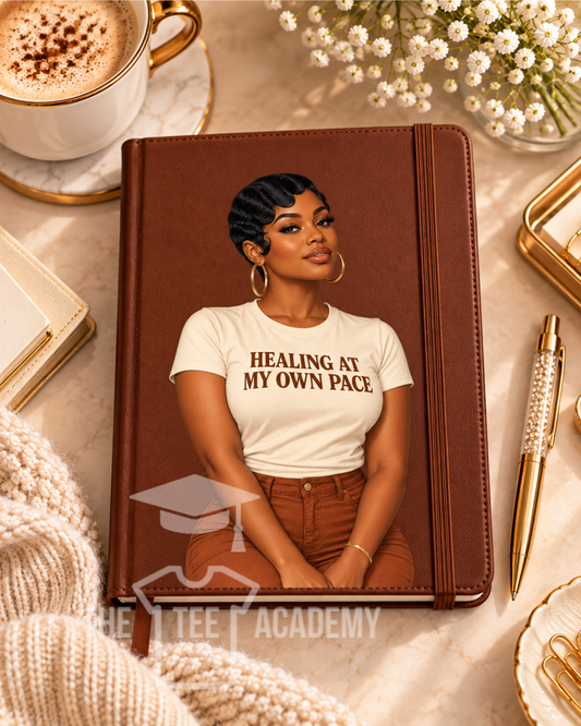 UV DTF Planner/Tumbler Decal- Healing At My Own Pace Babe