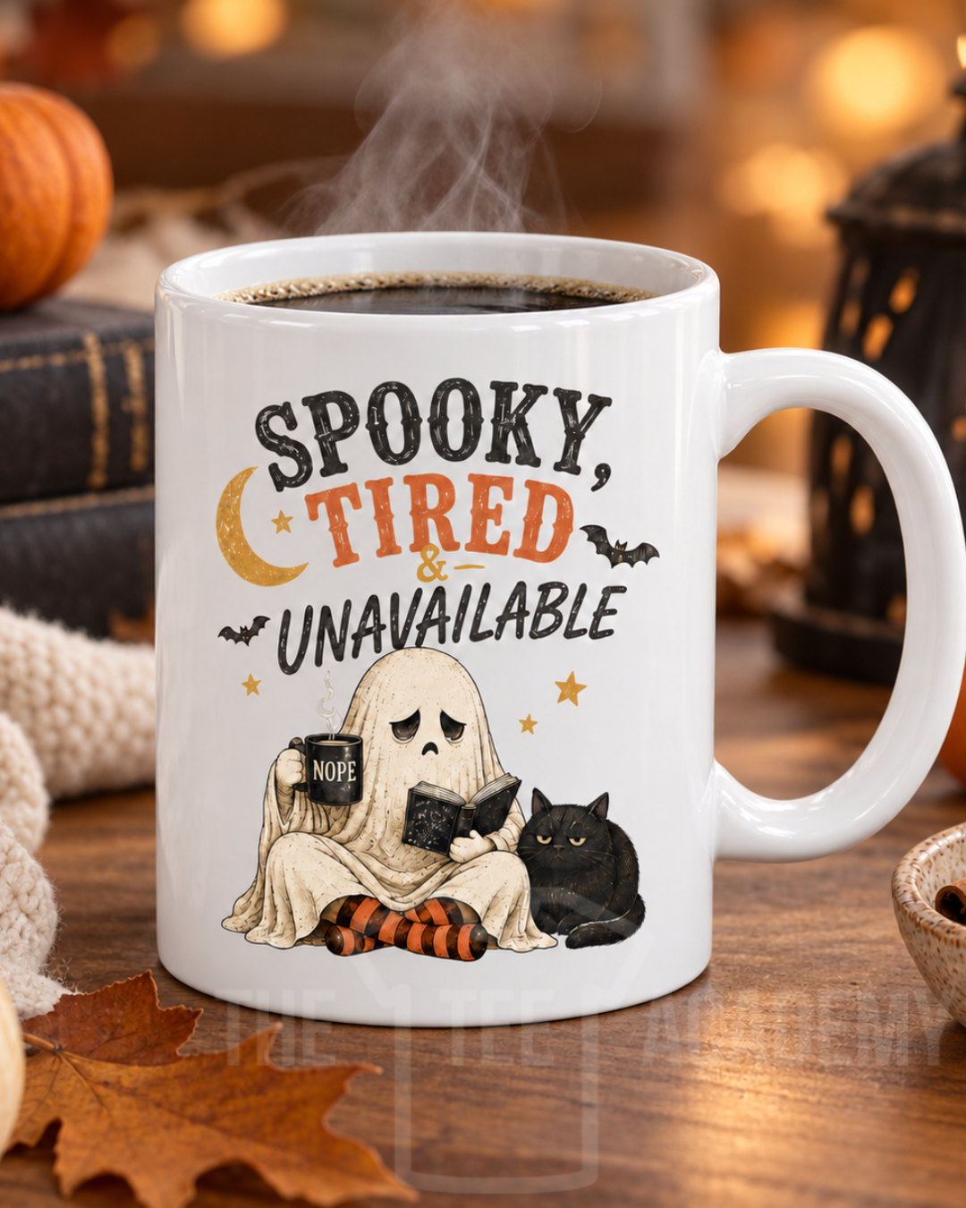 UV DTF Cup Decal- Spooky Tired & Unavailable