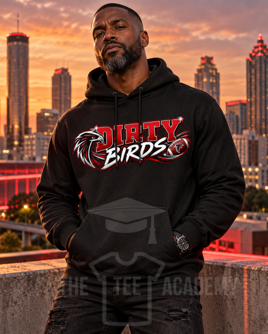 Dirty Birds-Matte Clear Film Screen Print Transfer