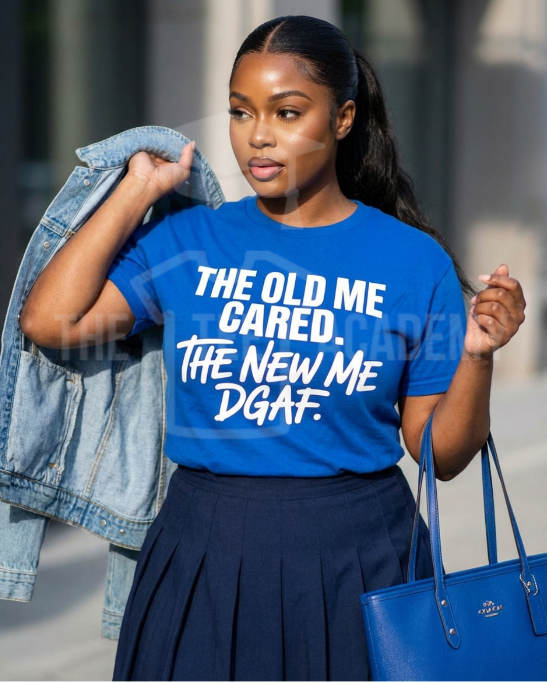 The Old Me Cared- Screen Print Transfer