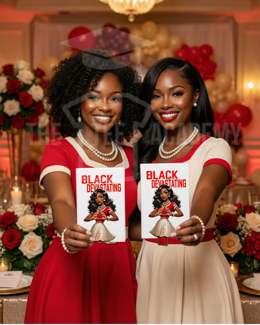 UV DTF Planner/Tumbler Cover Decal- Black & Devastating