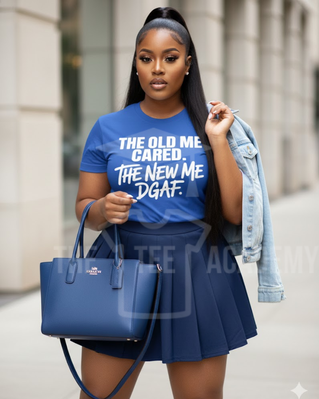 The Old Me Cared- Screen Print Transfer