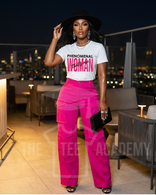 Phenomenal Woman- Matte Clear Film Screen Print Transfer