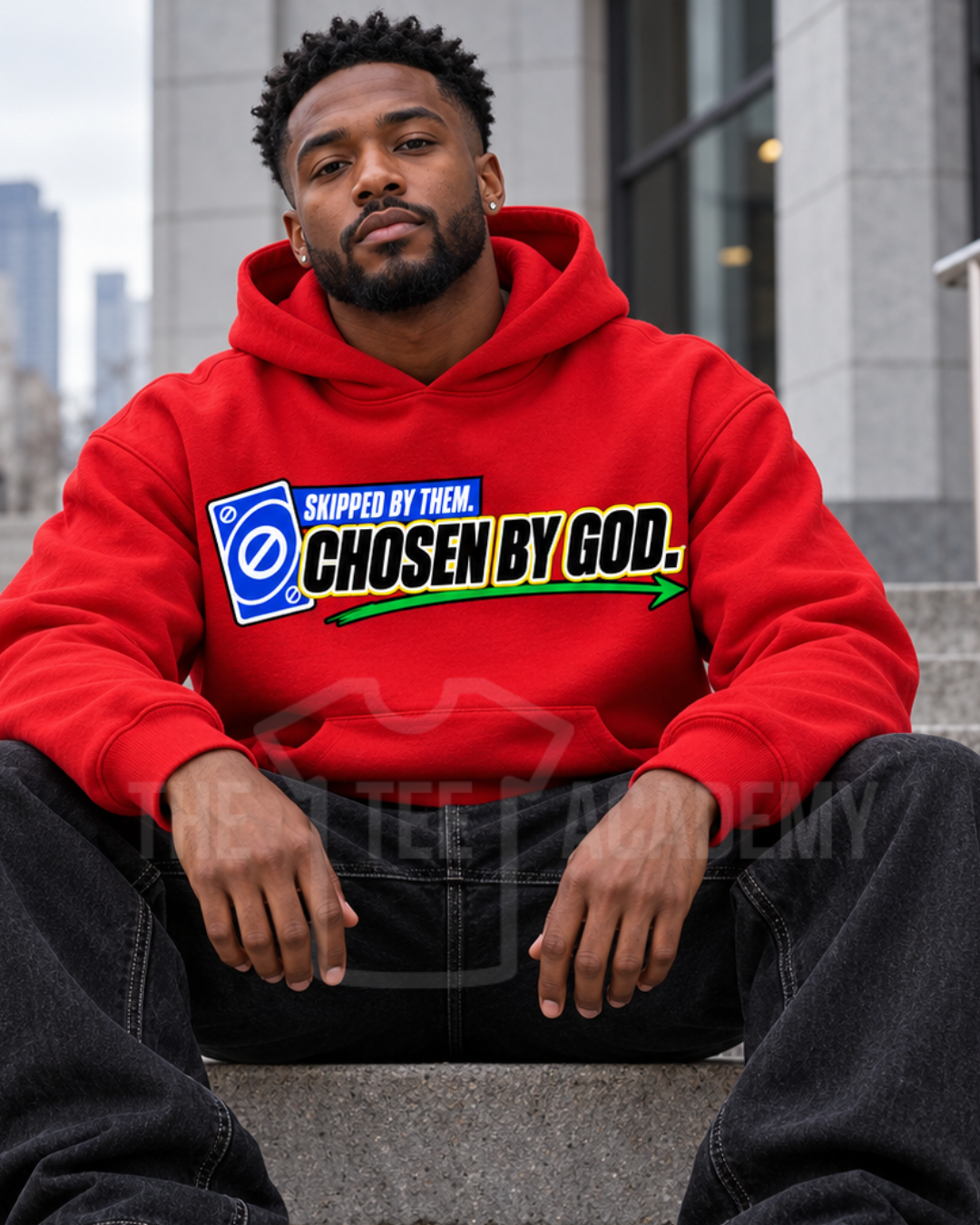 Chosen By God-Matte Clear Film Screen Print Transfer