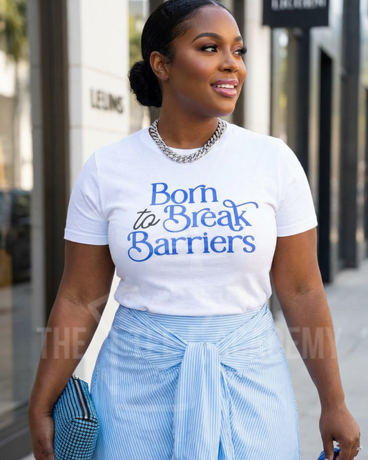 Born To Break Barriers-Matte Clear Film Screen Print Transfer