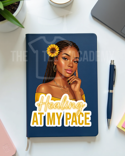 UV DTF Planner/Tumbler Decal- Healing At My Own Pace