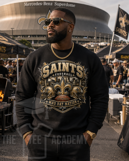 Saints Football- Matte Clear Film Screen Print Transfer