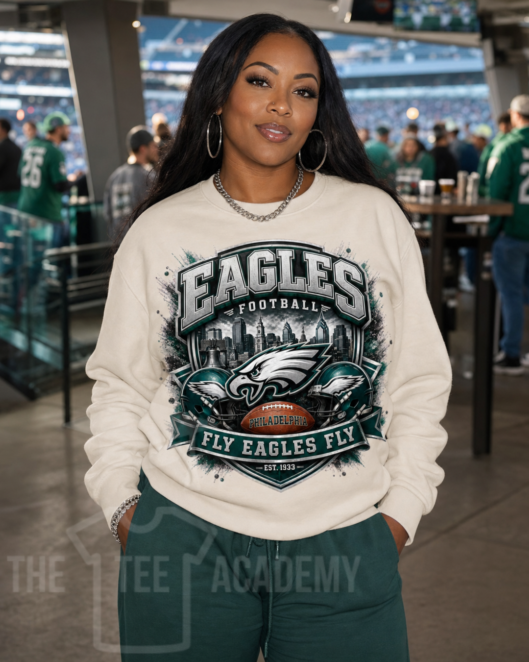 Eagles Football- Matte Clear Film Screen Print Transfer