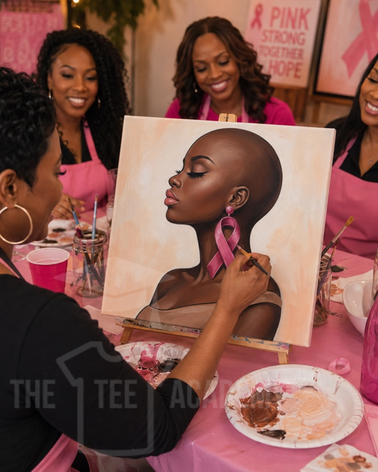 (BCA Sketch Art) Bald Beauty- Screen Print Transfer